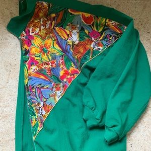 90s Green Rainforest Tiger Jacket